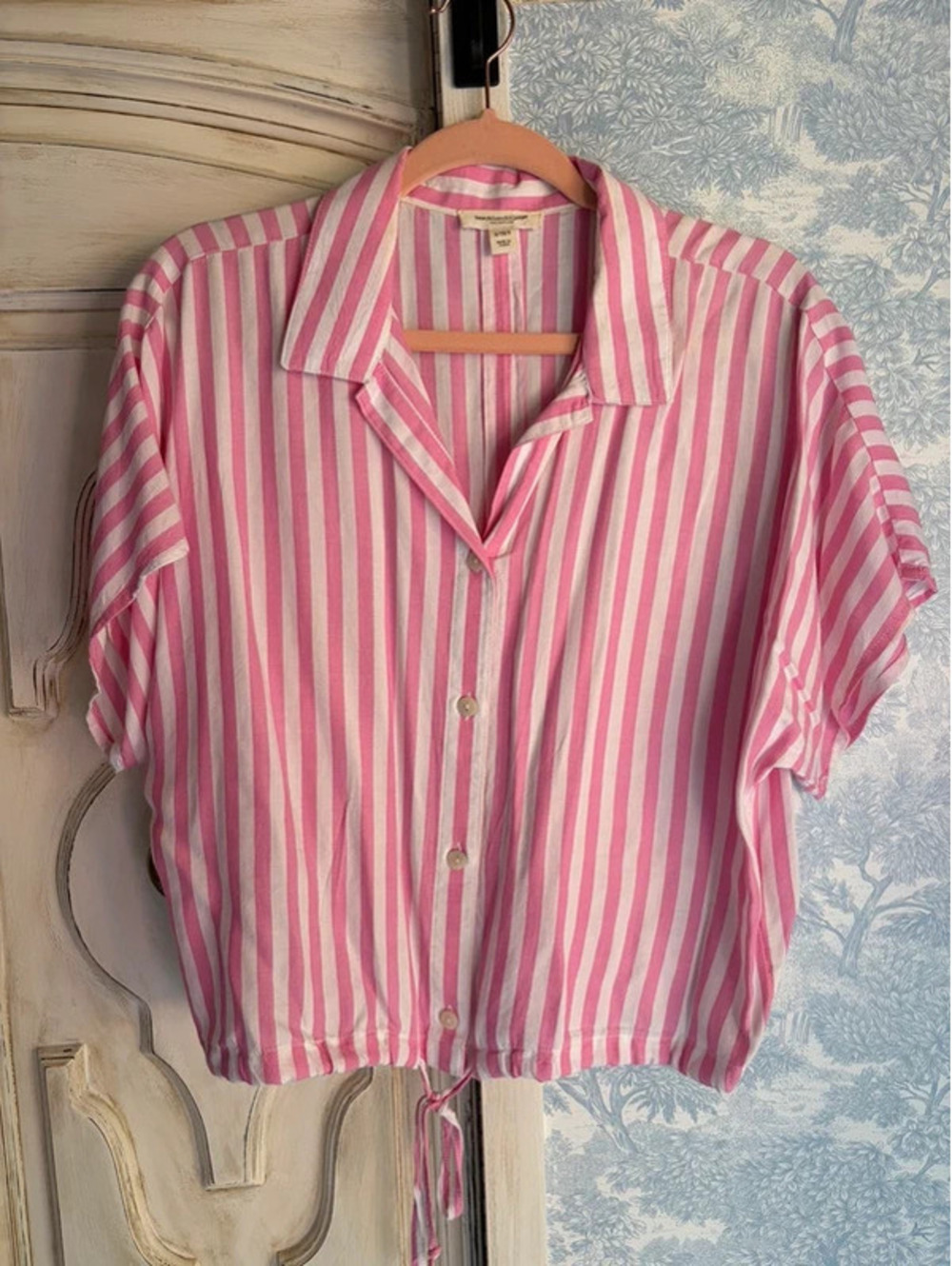 Pink striped top